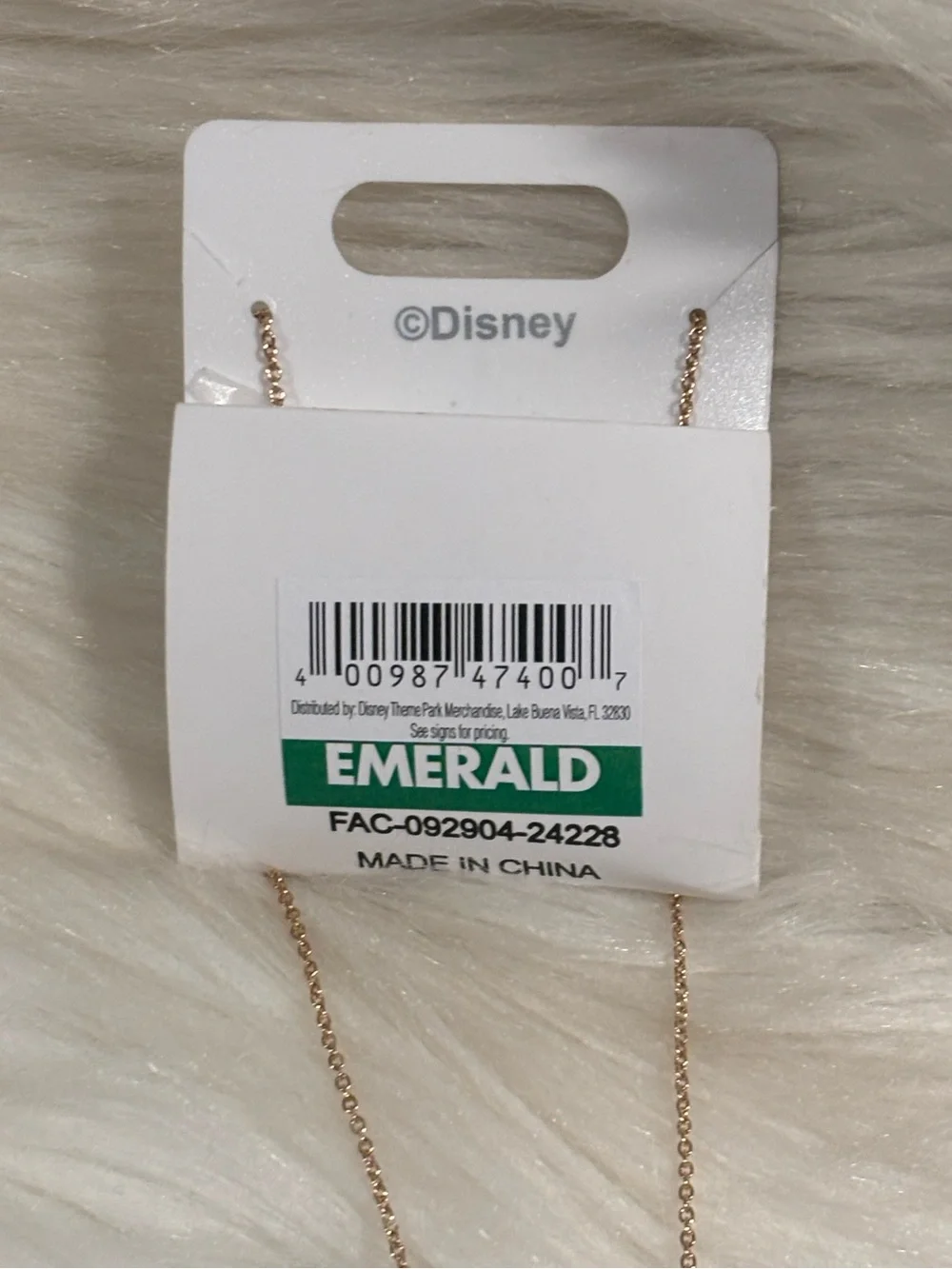 Disney Parks Minnie Mouse Necklace NWT